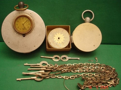Stechuhr nachtwächteruhr - -,