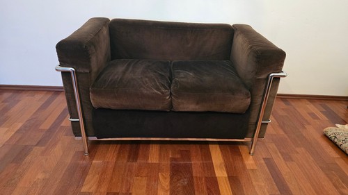 Vintage corbusier 2er sofa - le,