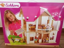 Eichhorn Puppenhaus mit Möbeln und 4 Spielfiguren 75*55*50cm