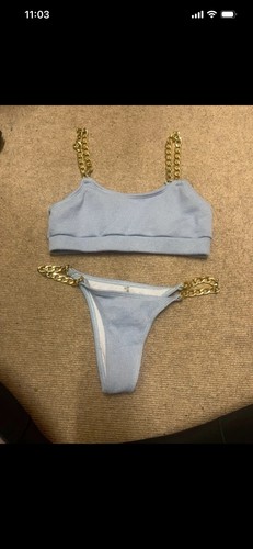 Shein bikini strick goldkette - bikini,