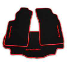 SET Kofferraumteppich + Fußmatten Fiat Barchetta 95-00 versch Rand+Logofarben