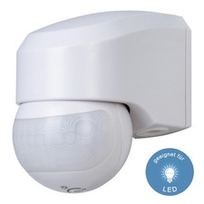 LED Bewegungsmelder außen weiß IP44 INFRAcontrol 110° Aufputz Kopp (823702011)
