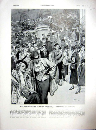 Original old vintage print - original,