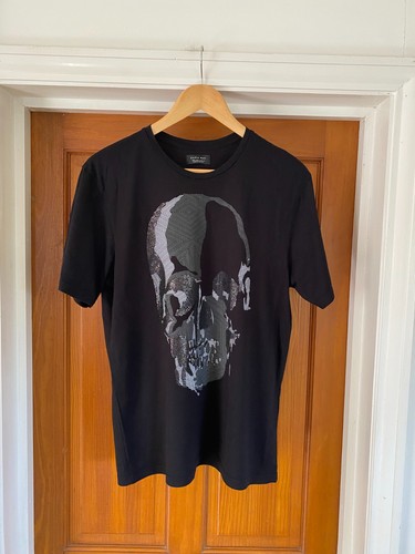 Zara embellished skull shirt - embellished, t-shirt