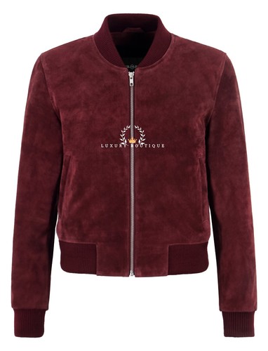 Damen bomber burgund - bomber, wildleder