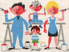 121/724  BROSCHÜRE DDR FARBE  ANSTICHFIBEL BERUF MALER ANSTREICHER HANDWERKER