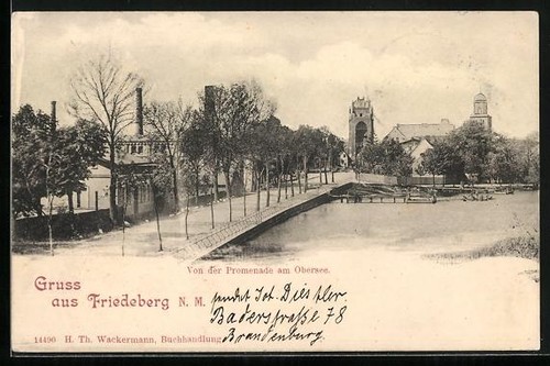 Ansichtskarte friedeberg n - friedeberg, /n