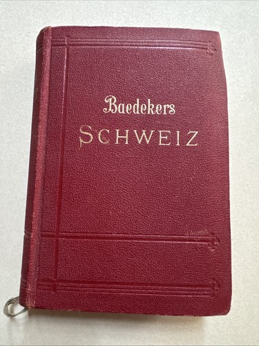 Baedeker die schweiz 1937 - baedeker,