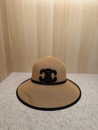 Celine triomphe straw bucket - celine,