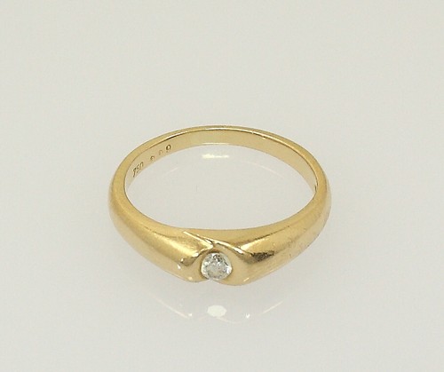 Solitär ring 18k 750 - ring, in