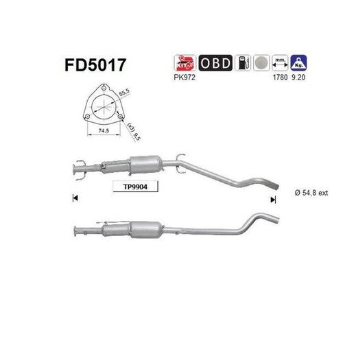 Fd5017 ruß partikelfilter - fd5017, ruß-/partikelfilter