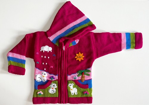 Peruanische kinder strickjacke - peruanische,