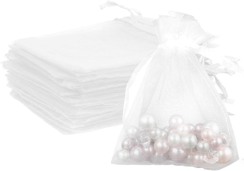 Organza beutel mit kordelzug - organza,