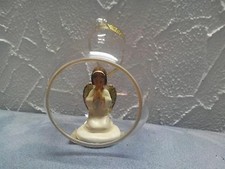 Schutzengel / Weihnachtsengel in Glas Halbkugel dekoriert Nr. 2187