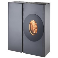 Haas+Sohn Pelletofen HSP 4.0-F2-03 Tür oval perl-grau KV 8,5 kW