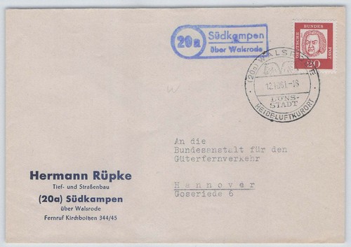 Bund landpoststempel 20a - landpoststempel,