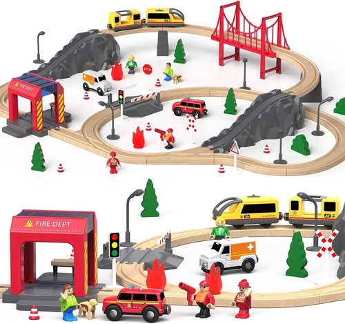 Holzeisenbahn spielzeug set - holzeisenbahn,
