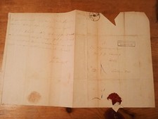 Falt Brief aus Hadmersleben LK Börde mit Inhalt von 1858 Sachsen-Anhalt