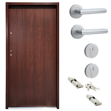 Ausstellungstür #SR07 Seitentür Hintertür ATS56 mit Zarge DIN Links 100x207 cm