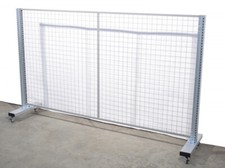 Trennwand verfahrbar 2225 x 515 x 1360 (BxTxH) Absperrgitter mobile Gitterzaun