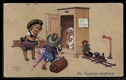 Künstler arthur thiele - künstler-ak,