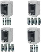 Sicherungskasten Feuchtraum Vert​eiler Verteilerkasten Aufputz IP65 Sicherung FI