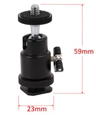 Mini-Kugelkopf mit Blitzschuh