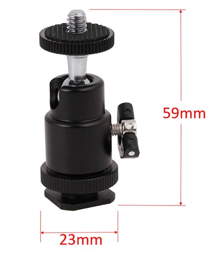 Mini kugelkopf mit blitzschuh - mit,