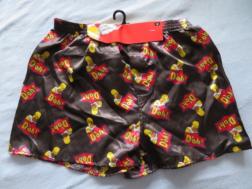 Satin boxershort m - gr, m/
