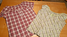 2 Stück Kurzarm Damen Blusen