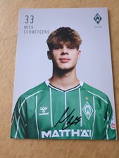 Orginales Autogramm. Werder