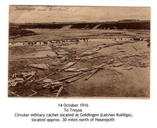 Ober-Ost 1916 AK GOLDINGEN mit