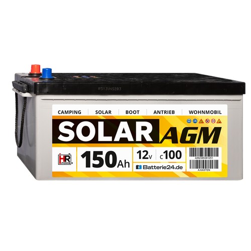 Agm solar batterie 12v - hr,