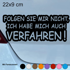 Autoaufkleber Folgen Sie mir