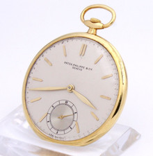 Frackuhr Patek Philippe & Cie Genéve 18K Gold OF Wolfsverzahnt Taschenuhr 1935