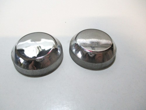 Chrom kappe gabelstopfen - 2x,