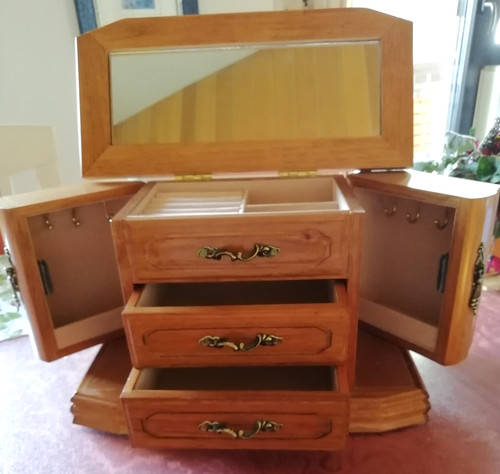 Holz schmuck schrank - schrank, schatulle