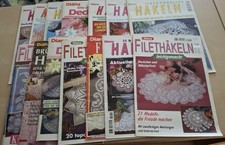14 Häkelhefte Diana Filethäkeln Deckchen-Gardinen-Kissen-Spitzen S1