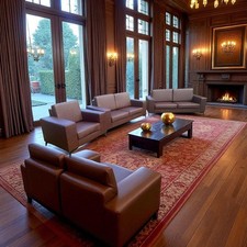 Luxus Designer Fokkerr Leder Garnitur 3+2+1  Leder  A1SP900