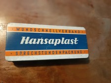 Alte Blechdose Hansaplast Wundschnellverband Sprechstundenpackung Nr 1249