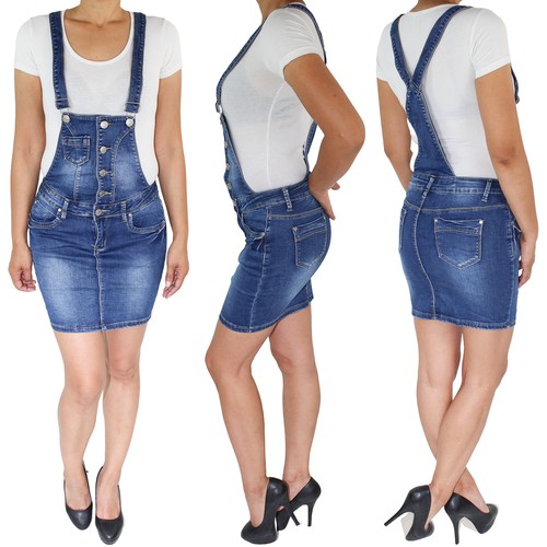 Latzrock mini jeans - mini, rock