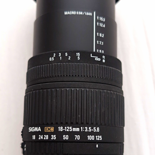 Sigma zoomobjektiv 125mm - sigma,
