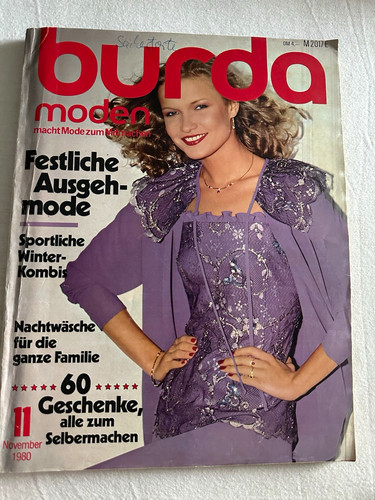 Burda moden ausgabe 1980 - ausgabe, 11/1980