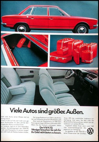 K70 originale werbung aus - vw,