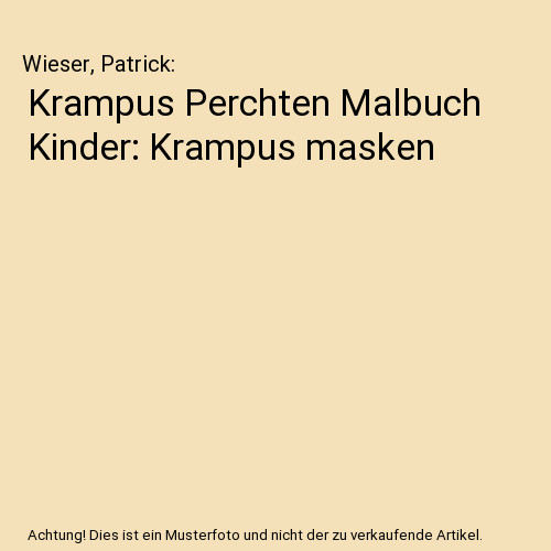 Krampus perchten malbuch - krampus,