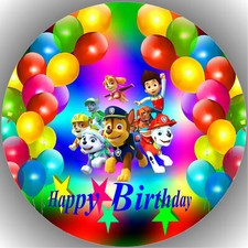 Tortenaufleger Geburtstag Party Tortenbild Fondant - Oblate Paw Patrol P23
