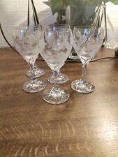 5x Villeroy & Boch ANEMONE bordeaux Weißweinglas 160mm 24% Bleikristall 
