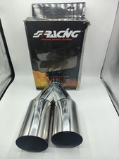 Doppelendrohr aus Edelstahl 33-73mm TRX/107