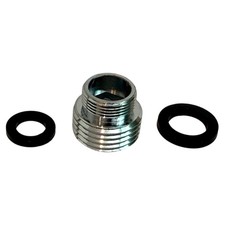 Wasserhan Adapter 1/2" aus M16 Außengewinde Übergangsstück mit Dichtungen