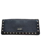Joop! Damen Leder Geldbörse Schwarz Elegant Logo Nieten 20x10cm